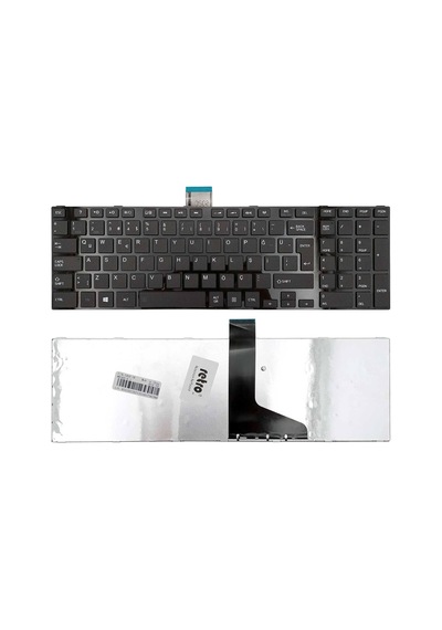Toshiba Satellite C850 İle Uyumlu Notebook Klavye - Siyah - Tr - Çerçeveli