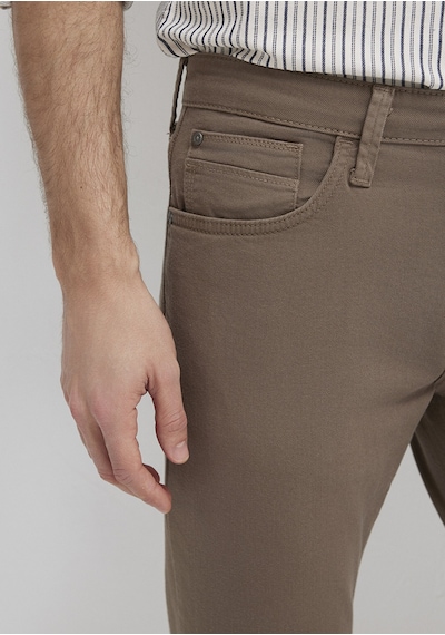 Mavi - Jake Kahverengi Gabardin Pantolon 00422a2788 Kahverengi