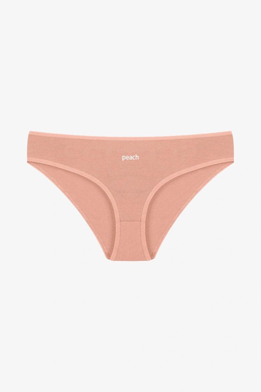 Kadın 3'lü Pamuklu Basic Külot 11040 Ten - Pembe