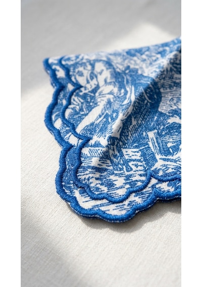 Toile Azure Kokteyl Peçetesi