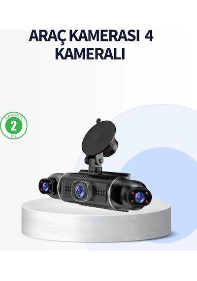 4 Kameralı Araç İçi Kamera 1080p Gps Takip Wifi Gece Görüşlü 50714556