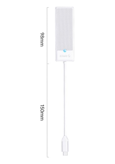 Orico PAPW2AC-C3-015-WH 4 Portlu Type-C to USB 3.0 / Type-C PD 100W Yüksek Hızlı 5Gbps HUB Çoklayıcı Beyaz