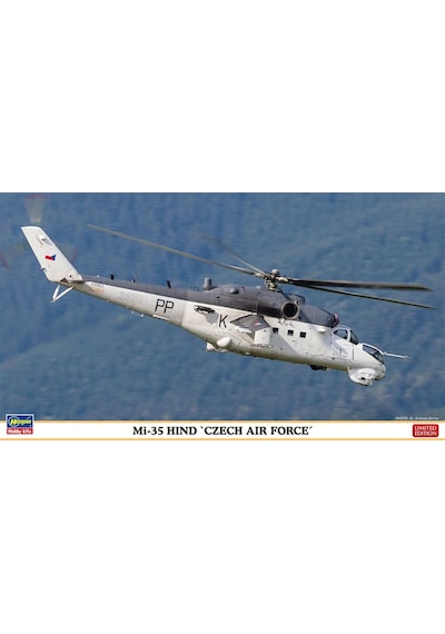 Hasegawa 2247 1/72 Ölçek, Mi-35 Hind Czech Air Force Limited Edition Helikopter Plastik Model Kiti