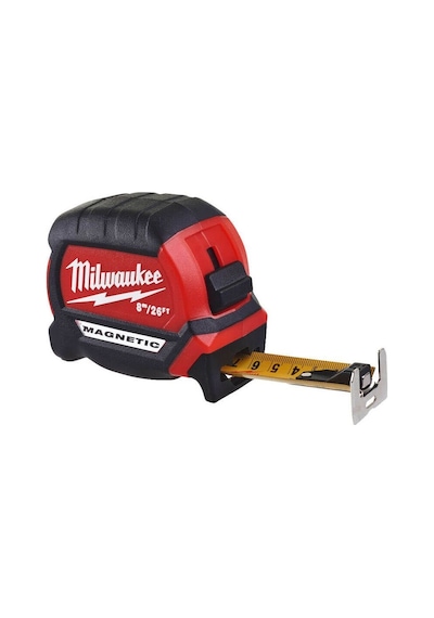 Milwaukee Manyetik Şerit Metre 8 M 4932464603