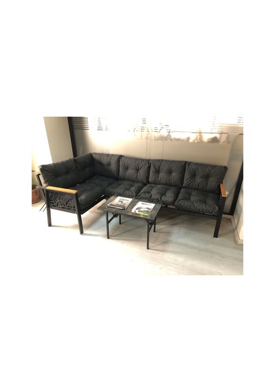Miami Melisa 3+2 Köşe Yön Değiştirilebilir Koltuk Takımı Balkon-bahçe-kafe Mermerdesen 70x50cm Sehpa Antrasit Miami Melisa 3+2 Köşe Yön Değiştirilebilir Koltuk Takımı Balkon-bahçe-kafe Mermerdesen 70x50cm Sehpa Antrasit