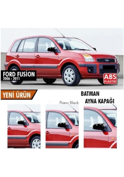 Ford Fusion 2006 - 2011 Batman Yarasa Ayna Kapağı Piano Black Abs