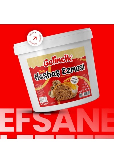 Sarı Haşhaş Ezmesi 5 Kg - Hamur İşlerinde & Kahvaltılık Doğal Katkısız Ezme