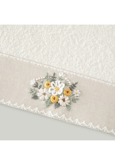 Linens Aurelia Pamuk 50x85 Cm Yüz Havlusu Ekru Ekru