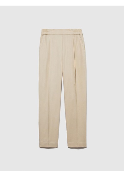 Sisley Liyosel Kemerli Jogger Pantolon Kadın Vizon Pantolon - 323a4bjflf00s