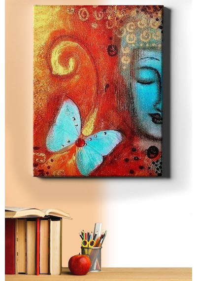 Webstyle Sayılarla Boyama Seti Kasnaklı Buda Ve Kelebek 40 X 50 Cm