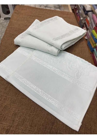 Gonca İşlemelik Kanaviçe Etamin Havlu 6'lı Paket 3 Büyük 3 Küçük