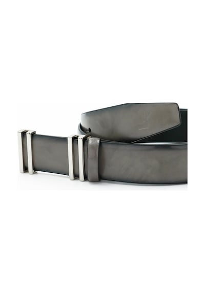 Tuna Nappa Hakiki Deri 3,50 Cm Pimli Toka Klasik Erkek Kemer - Kmr101 Gri