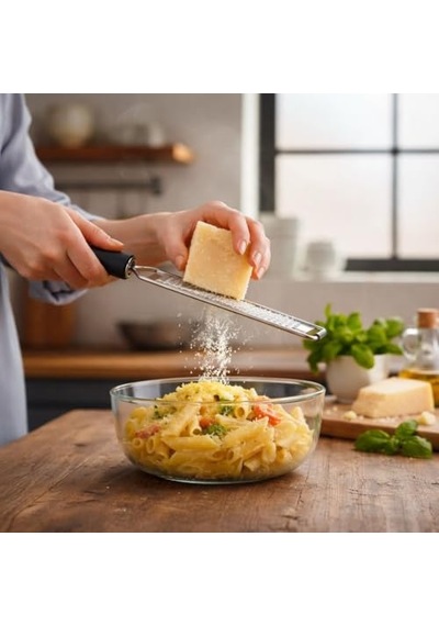 Paslanmaz Çelik Parmesan Limon Rende - Ergonomik Saplı, Bulaşık Makinesinde Yıkanabilir, Zester Rende - Limon, P Diğer