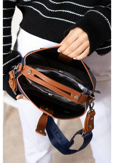 Just Polo Kadın El Ve Omuz Çantası 6011mh Siyah Camel