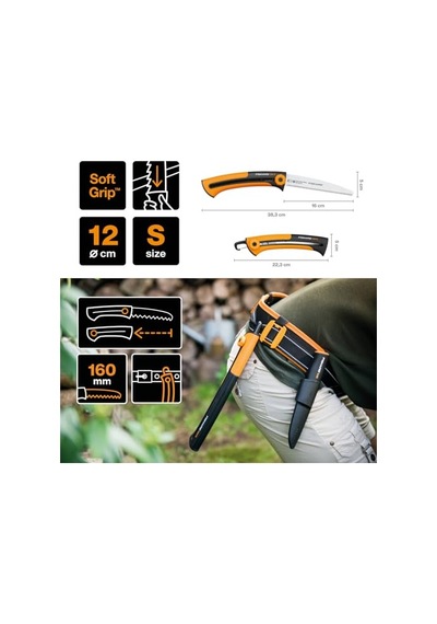 Fiskars Xtract, Sw72, 1000612 Ahşap Çıtalar Ve Plakalar İçin El Testeresi, İnce Dişler, Testere Bıçağı Uzunluğ