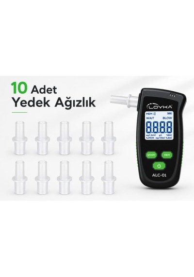 Loyka Alc-01 Alkolmetre Yedek Ağızlık 10'lu Paket