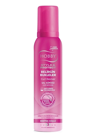 4 Adet Hobby Saç Köpüğü Belirgin Bukleler 150 Ml