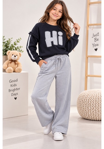 Uğur Bebe Kız Çocuk Eşofman Takımı %100 Pamuk 3 İplik Şardonsuz Siyah Gri Baskılı Sweatshirt Bol Paça Siyah Gri Siyah Gri Uğur Bebe Kız Çocuk Eşofman Takımı %100 Pamuk 3 İplik Şardonsuz Siyah Gri Baskılı Sweatshirt Bol Paça Siyah Gri Siyah Gri