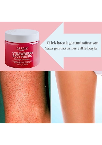 Dr.rain Çilek Aromalı Vucut Peeling & Arındırıcı Nemlendirici