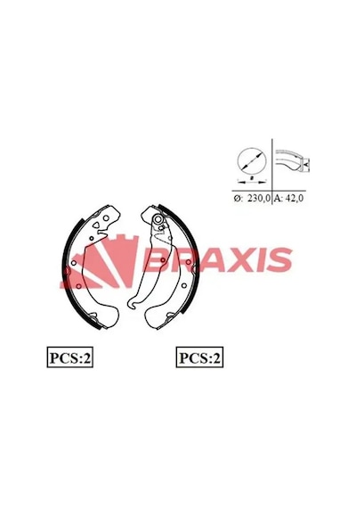 Opel Zafira A Arka Fren Balatasi 2000-2005 Braxıs Ac0057