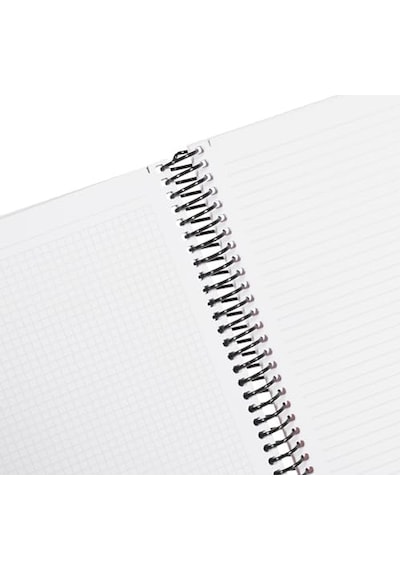 Infinity Pastel Serisi, A4, 6 Konulu 3 Kareli, 3 Çizgili 180 Yaprak Pp Kapaklı Spiralli Defter, Pembe 103 Ivory