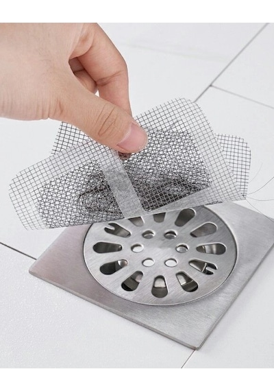 50 Adet Banyo Gider Süzgeci, Sineklik Tamir Kiti Beyaz
