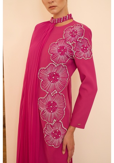 Senna Rosalın Dress Fuşya Fuşya