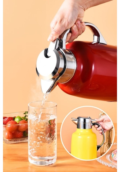 Çelik 1,6l Çift Katmanlı Vakumlu Kamp Piknik Termos Cin556kr