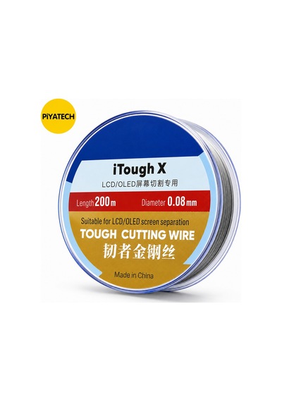 Lcd-ekran Ayırma Teli - 0.08mm 200 Metre - Steel Çelik Kesme Teli Çok Renkli