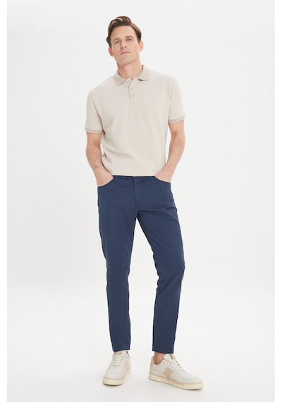 AC&Co / Altınyıldız Classics Erkek Lacı Slim Fit Dar Kesim 5 Cep Armürlü Esnek Pantolon Lacivert AC&Co / Altınyıldız Classics Erkek Lacı Slim Fit Dar Kesim 5 Cep Armürlü Esnek Pantolon Lacivert