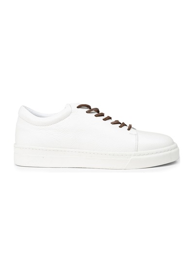 Deery Erkek Hakiki Deri Beyaz Sneaker Ayakkabı - 02004mbyzc01 Beyaz