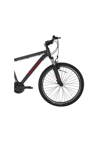 Bisan Atlas 26 V Fren 43 Cm Parlak Gri Kırmızı Mtb Dağ Bisikleti Gri - Kırmızı