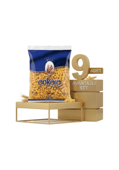Ankara Yüksük Makarna 9x500 Gr