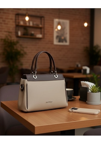 Just Polo Kadın Şık Ve Lüx El & Omuz Çantası Ebat 18 X 26 Cm Shopper Çok Renkli