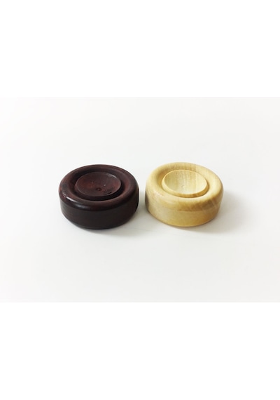 Helena Wood Art Şimşir Mini Tavla Pulu 19Mm