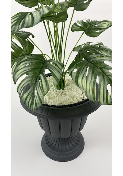 Biçiçek Yapay Monstera Deve Tabani 70 Cm Antresi̇t Nergi̇s Saksıda
