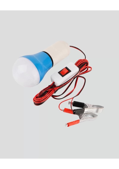 12v Led Ampul Timsah Kıskaçlı Taşınabilir Aydınlatma Cn