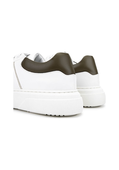 Mario Valentino Unisex Hakiki Deri Beyaz Sneakers & Spor Ayakkabı 1040 95s3909 Ayk Sk25-26 Whıte/mılıtary Beyaz - Kahverengi