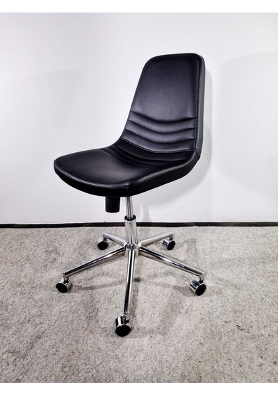 Bintaşmobilya Siyah Deri Rahat Ofis Toplantı Sandalyesi