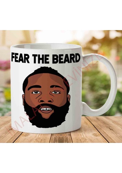 1-1080 James Harden Fear The Beard İki Tarafı Baskılı Kupa Bardak.jpg