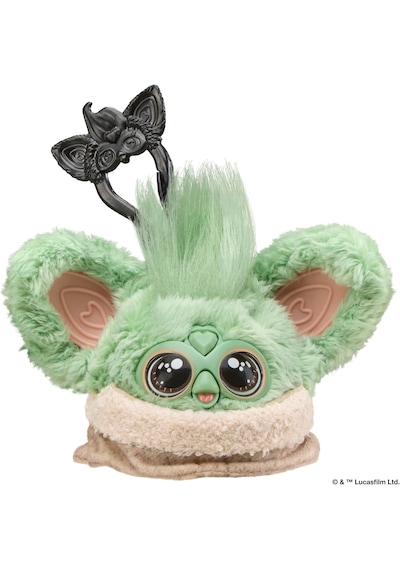 Furby Furblets Grogu Collectible Electronic Plush Toy, Officially Licensed Yeşil