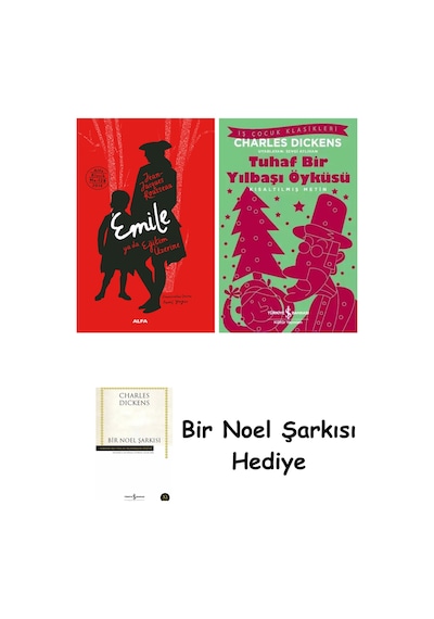 Emile Ya Da Eğitim Üzerine Ciltli + Tuhaf Bir Yılbaşı Öyküsü + Bir Noel Şarkısı