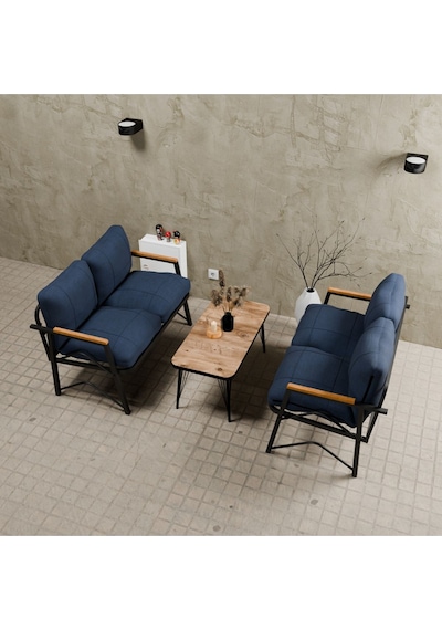 Mb Garden Furnıture Simetri Model, Balkon, Mutfak, Bahçe,cafe,metal Koltuk Takımı,bahçe Takımı,çay Seti, 2+2 Takım+sehpa Lacivert Mb Garden Furnıture Simetri Model, Balkon, Mutfak, Bahçe,cafe,metal Koltuk Takımı,bahçe Takımı,çay Seti, 2+2 Takım+sehpa Lacivert