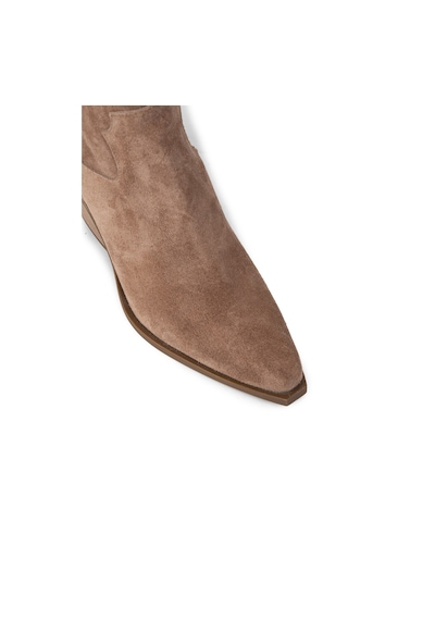 Deery Kadın Hakiki Süet Vizon Renkli Western Çizme - Z1614zvznc01 Vizon