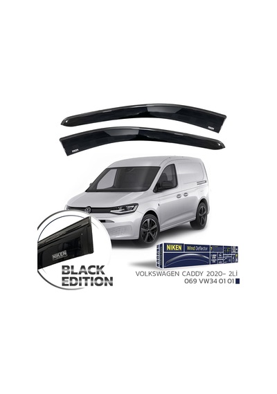 Niken Vw Caddy Cam Rüzgarlığı Siyah Kromlu Black Edition Niken 2020+