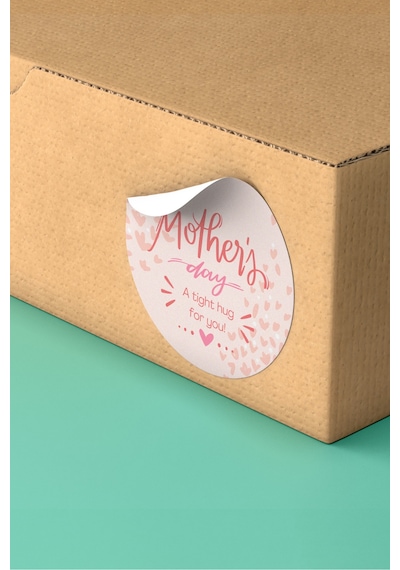 Mother's Day Hug Sticker 3x3cm St2391 Çok Renkli