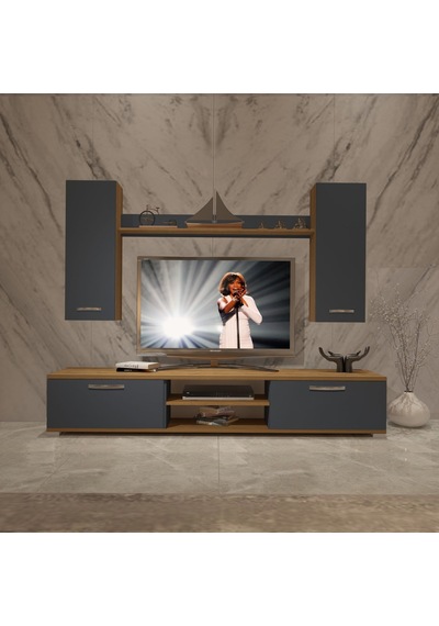 Decoraktiv Eko 7 Mdf Dvd Tv Ünitesi Tv Sehpası Pera - Antrasit