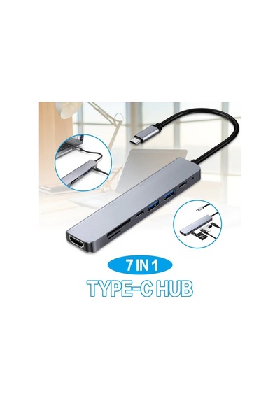 Daytona Cf08 Type C To Hdmı Sd Tf Usb 3.0 Pd Hub Çevirici Adaptör