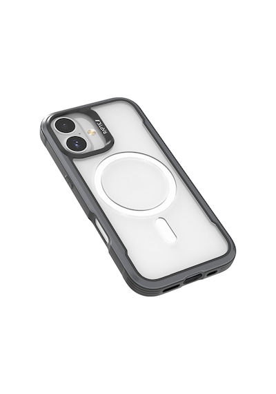 Apple Uyumlu iPhone 17 Kılıf M-safe Şarjlı Airbagli Raptic Shield Serisi Şeffaf Arka Yüzey Kapak Siyah