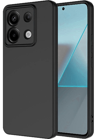 Forzacase Xiaomi Redmi Note 13 Pro 5g İle Uyumlu Liquid Serisi İçi Kadife Lansman Silikon Kılıf Siyah